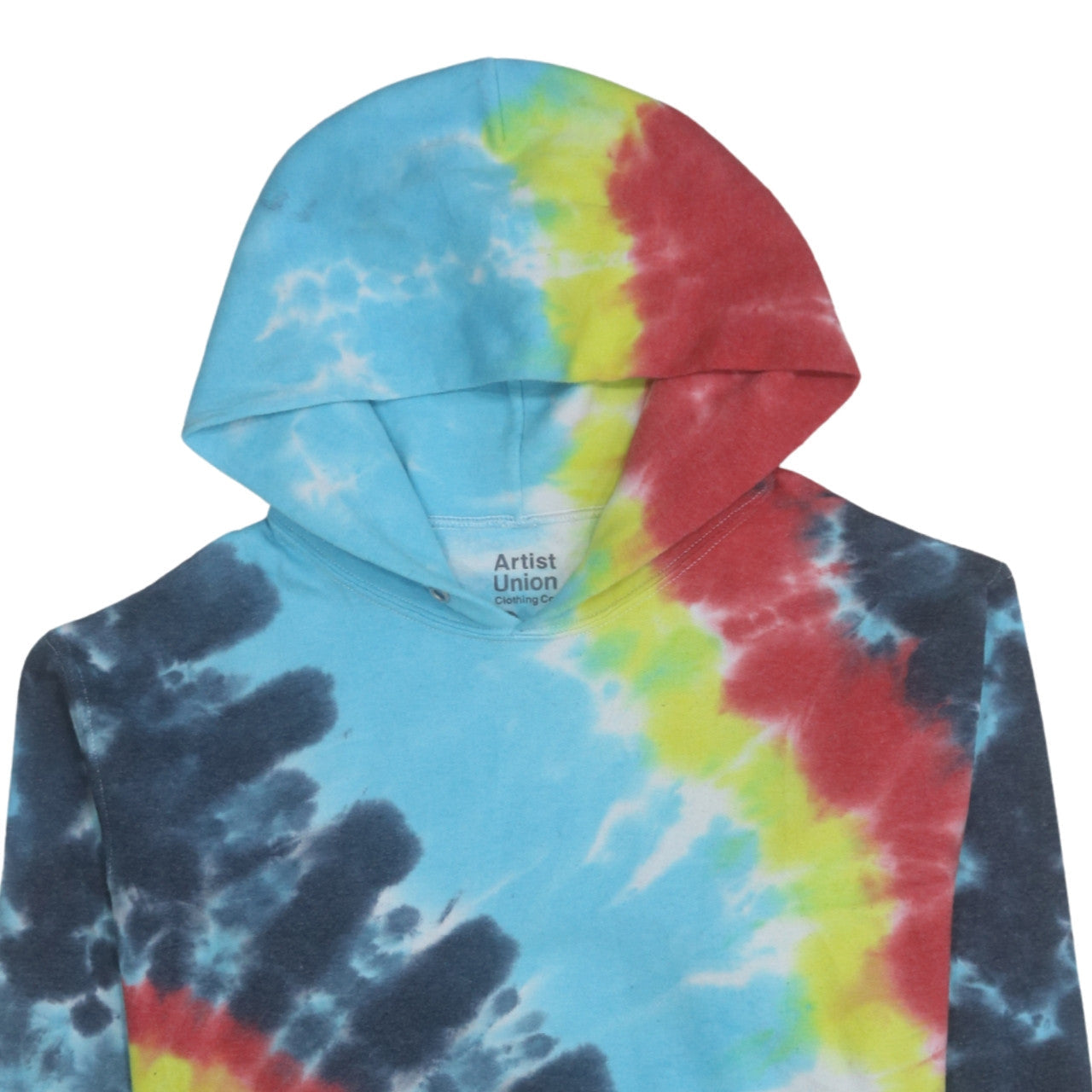 Artist Union Unisex Multicoloured Tie Dye Pullover Hoodie S