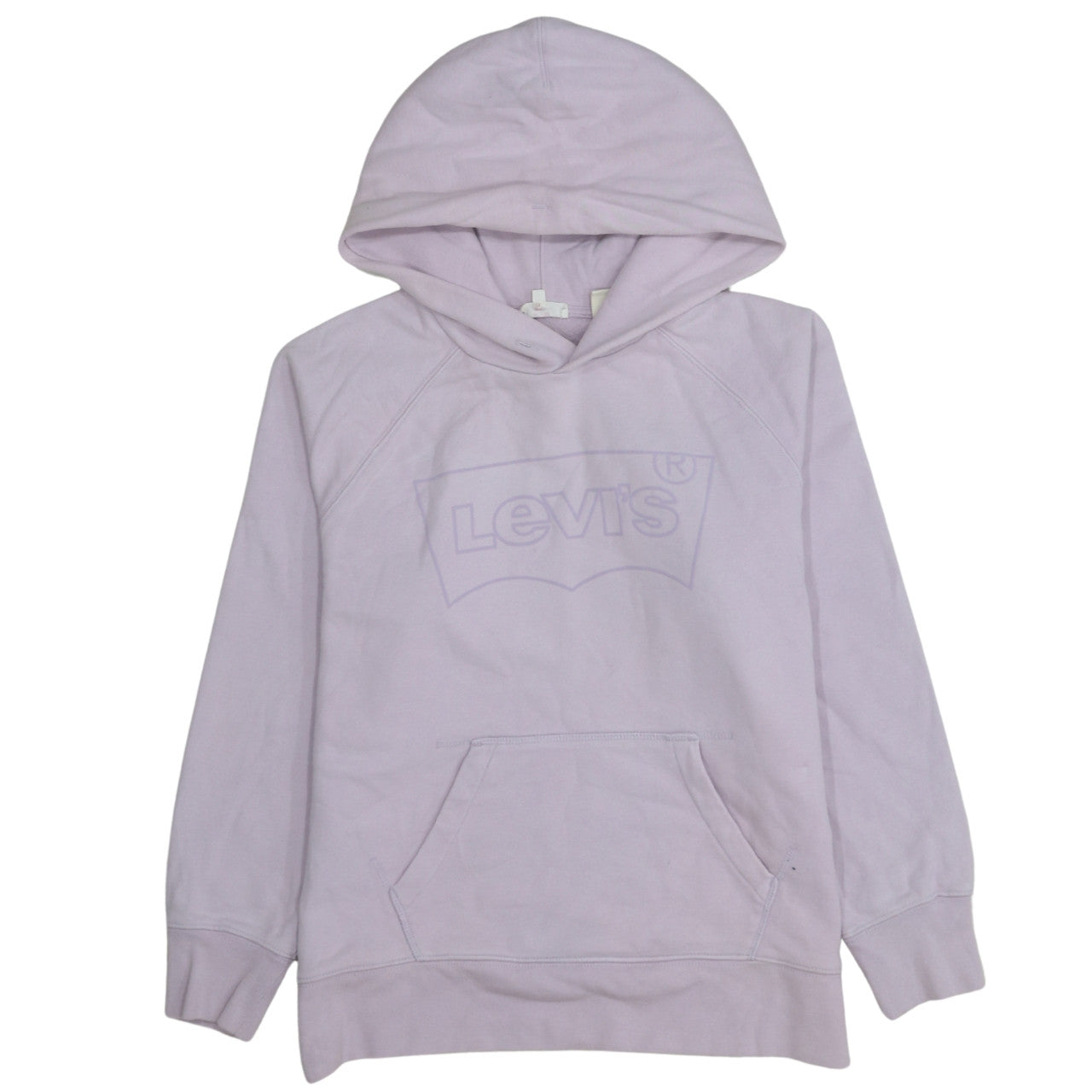 Levi's Women’s Lilac Pullover Hoodie Small Cotton Logo