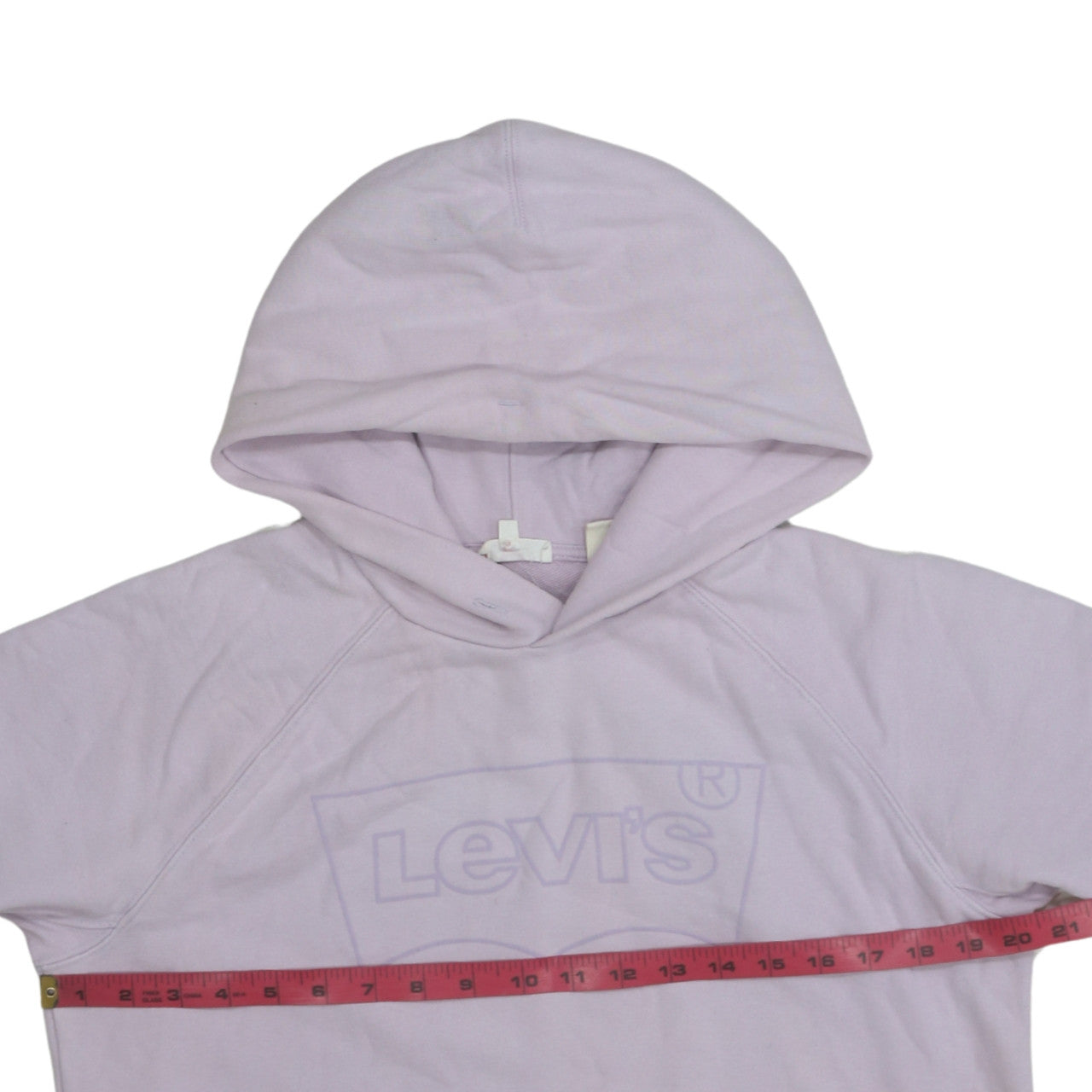 Levi's Women’s Lilac Pullover Hoodie Small Cotton Logo