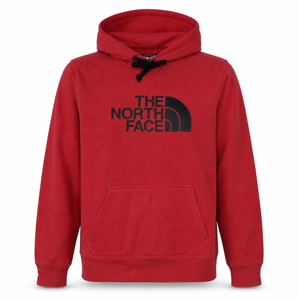 The North Face Men's Red Small Pullover Hoodie Graphic Fleece