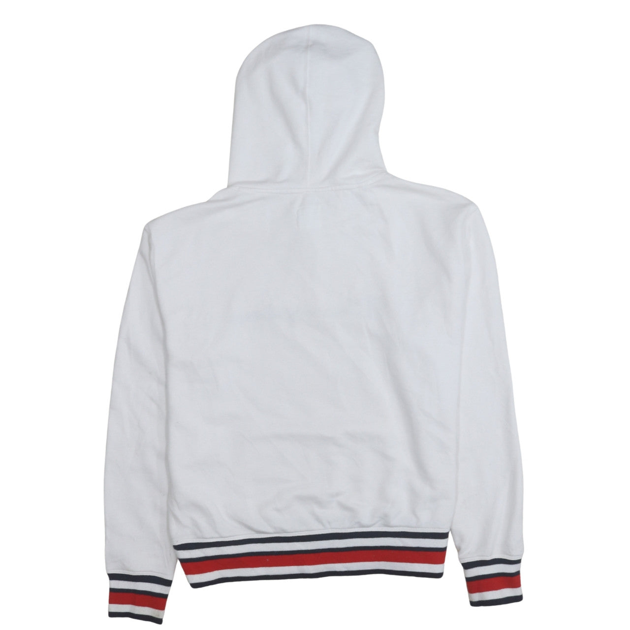 Champion Women White Hoodie Large Logo Pullover