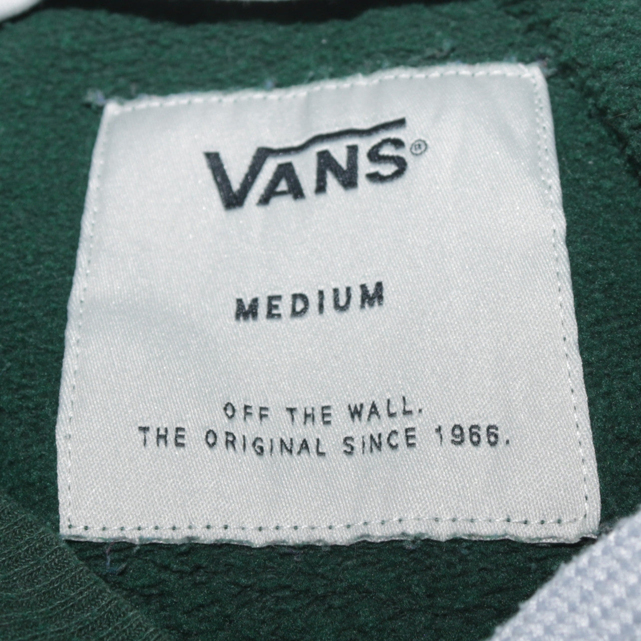 Vans Men's Green Pullover Hoodie Medium Logo Skate Fleece