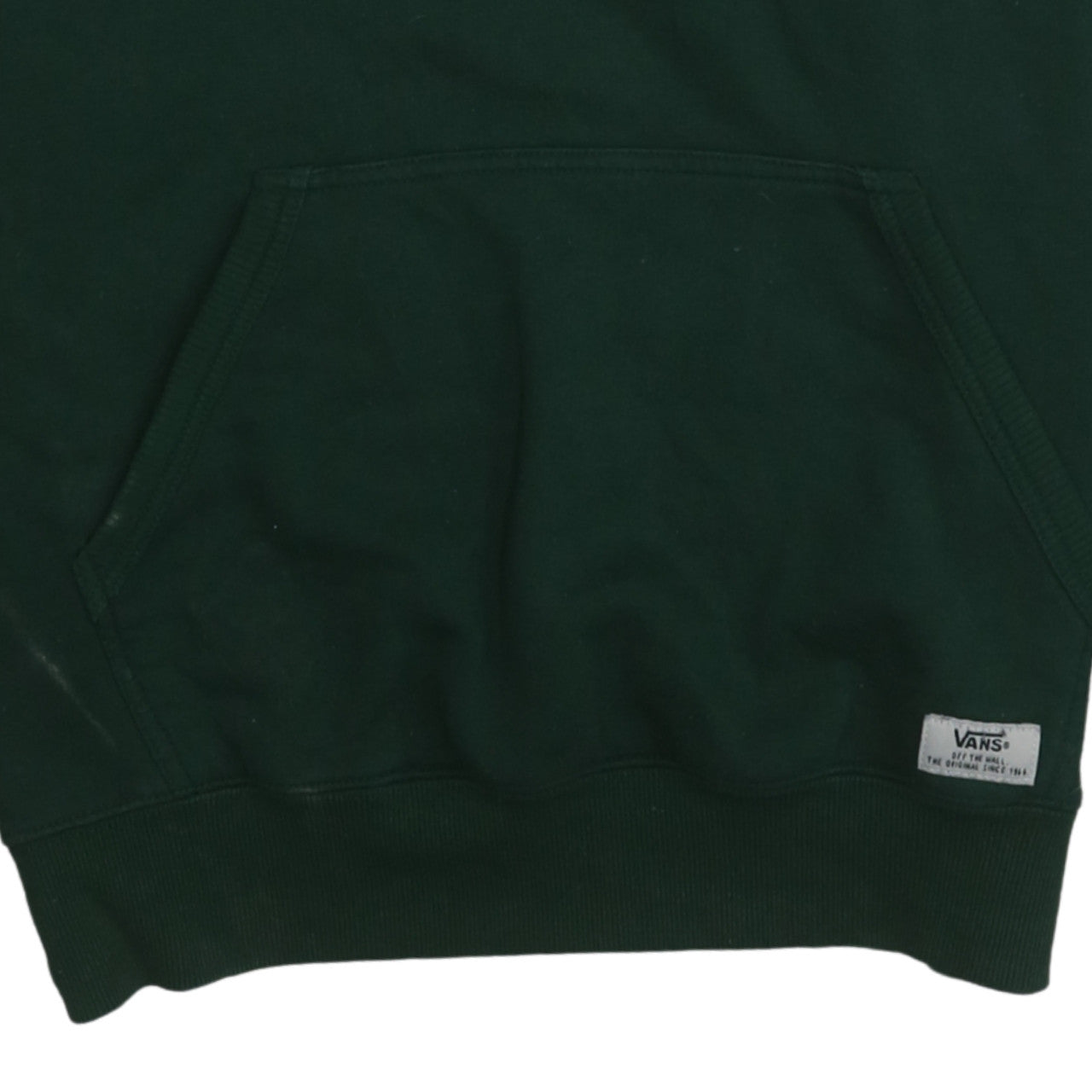 Vans Men's Green Pullover Hoodie Medium Logo Skate Fleece