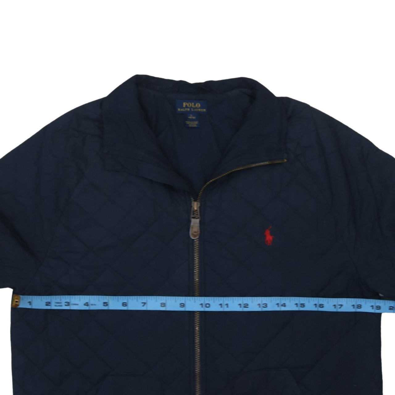 Ralph Lauren Teens Blue Quilted Full Zip Jacket Size 14