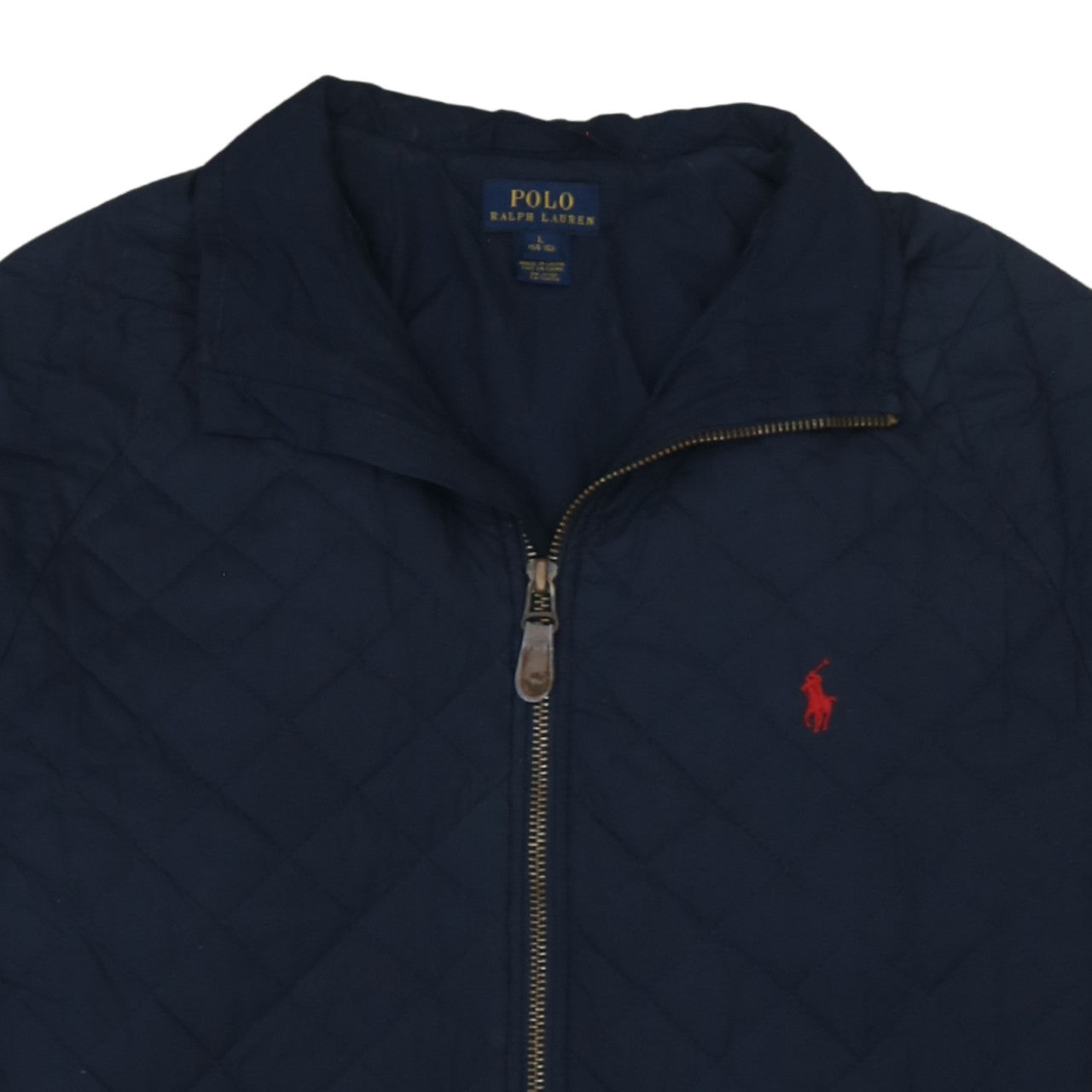 Ralph Lauren Teens Blue Quilted Full Zip Jacket Size 14