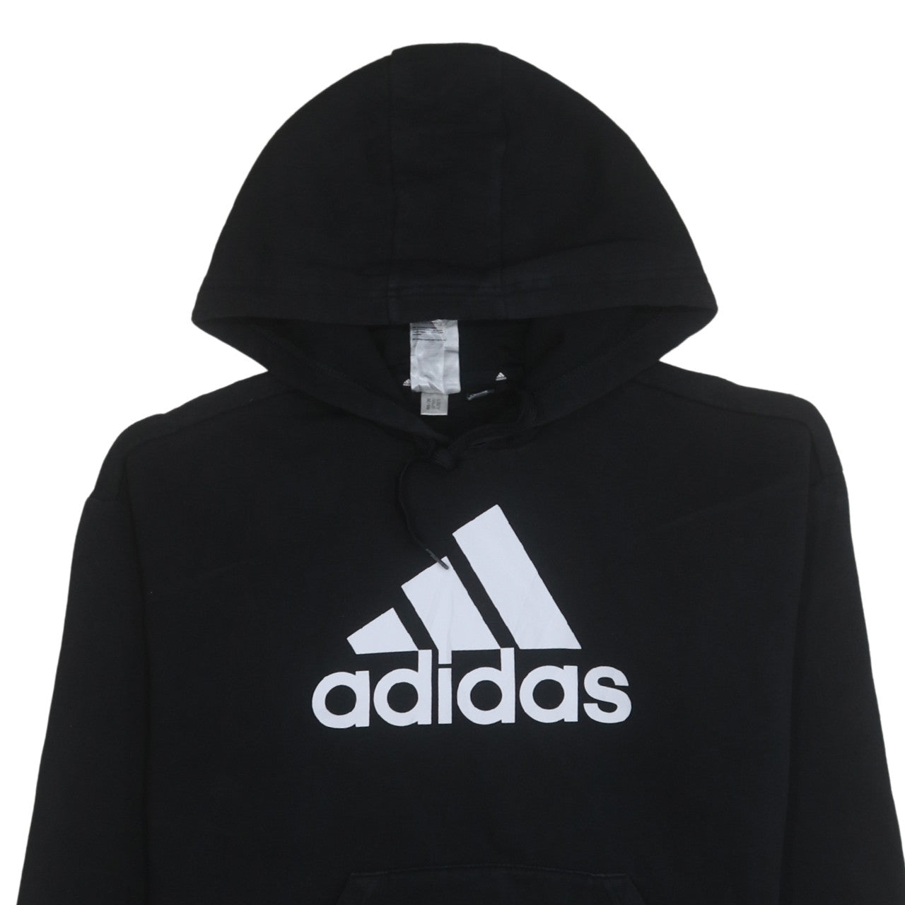 Adidas Women's Black Pullover Hoodie Medium Logo Fleece Sweatshirt