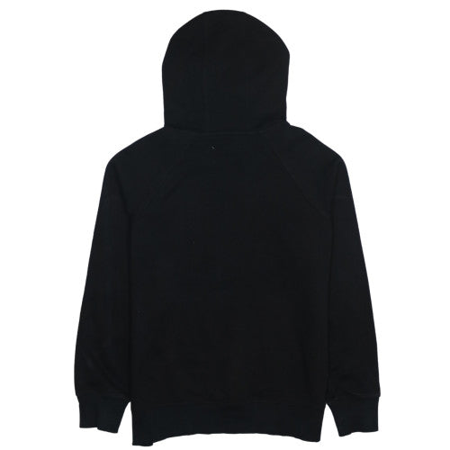 Under Armour Boys Black Pullover Hoodie Small Loose Fit Graphic Print
