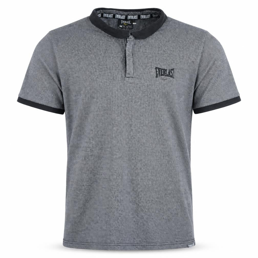 Everlast Men's Grey Short Sleeve Polo Shirt Size M Casual Sportswear