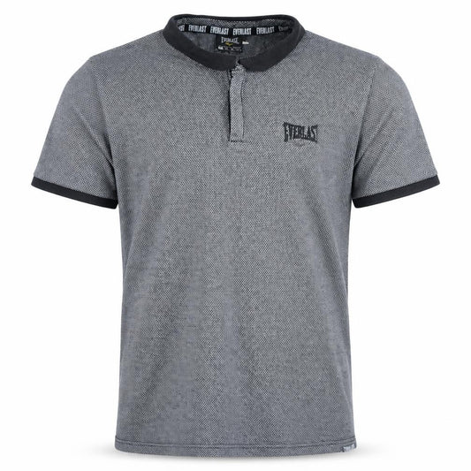 Everlast Men's Grey Short Sleeve Polo Shirt Size M Casual Sportswear
