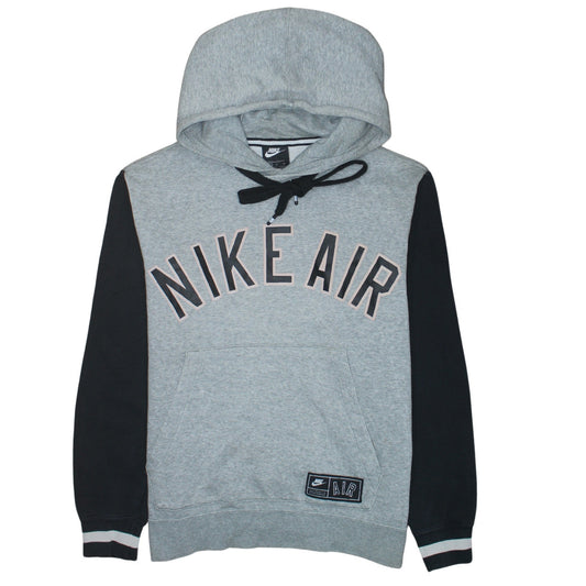 Nike Air Men's Grey Pullover Hoodie S Regular Fit Sports Fleece