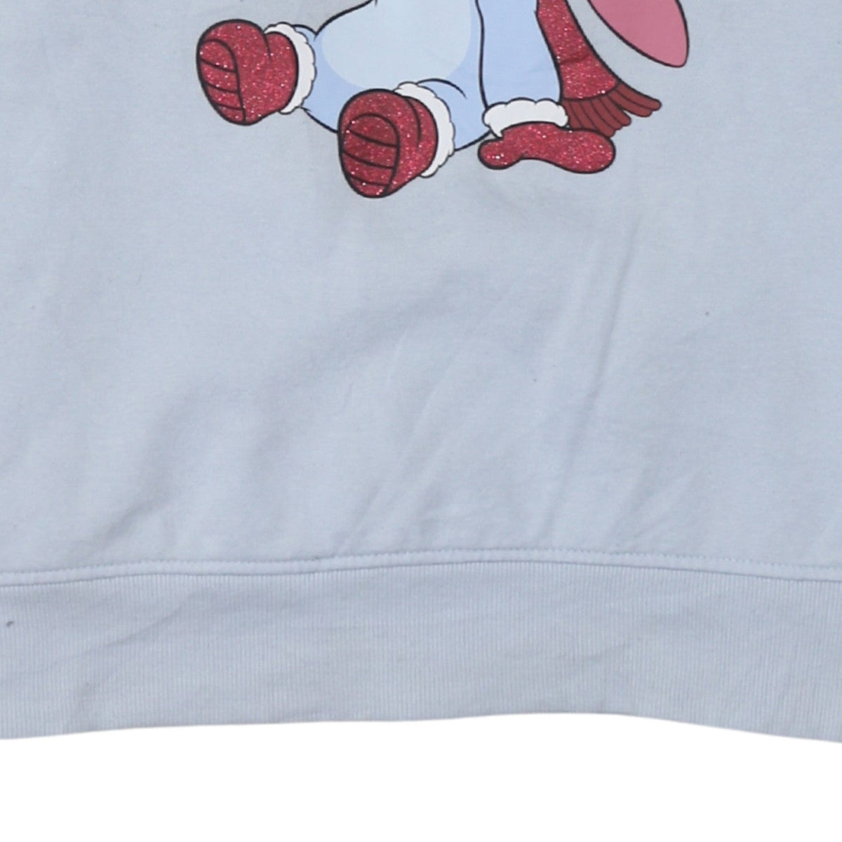 Primark Disney Women Blue XS Pullover Sweatshirt Stitch Christmas Design