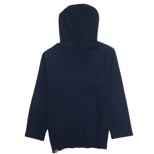 The North Face Men's Blue Pullover Hoodie Medium Logo Cotton