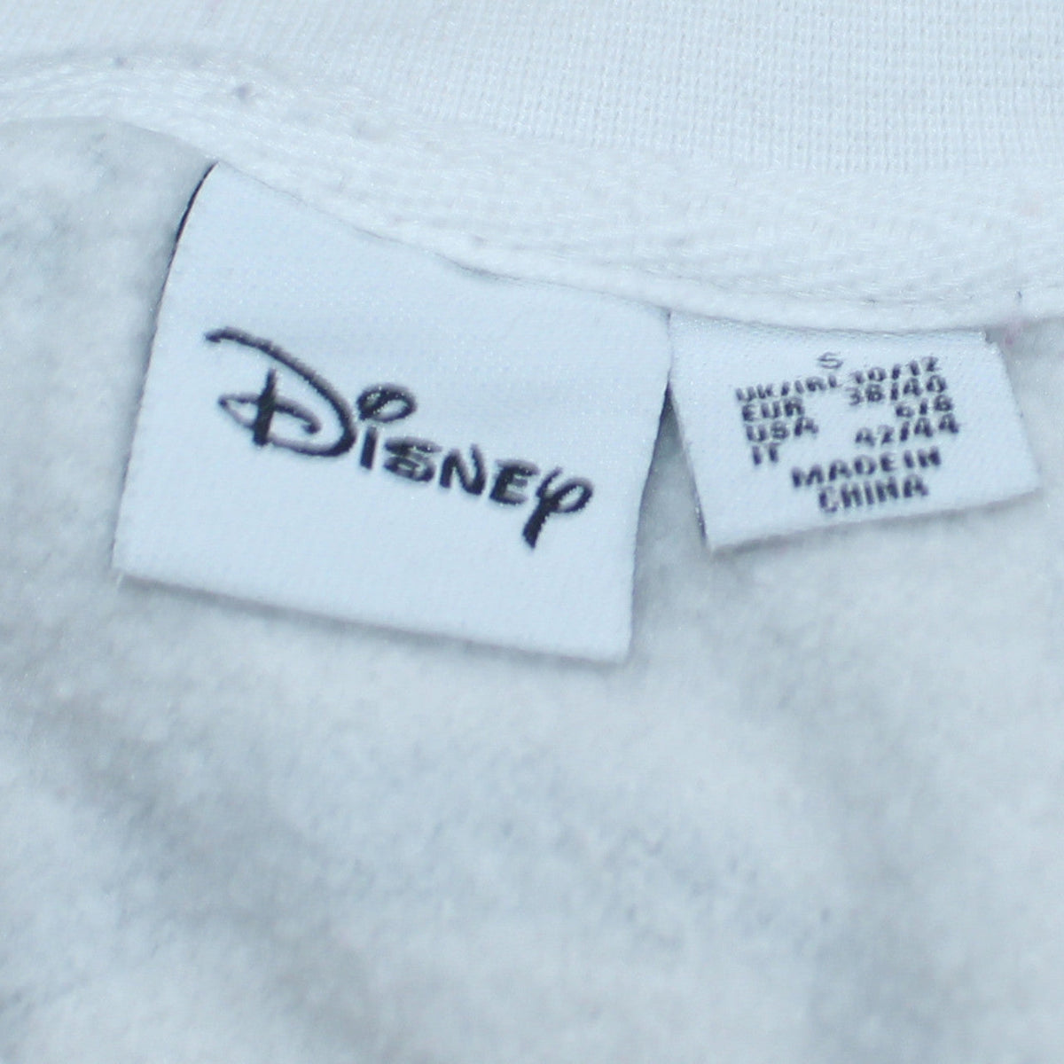 Disney Womens Grey Mickey Mouse Print Pullover Sweatshirt Size S