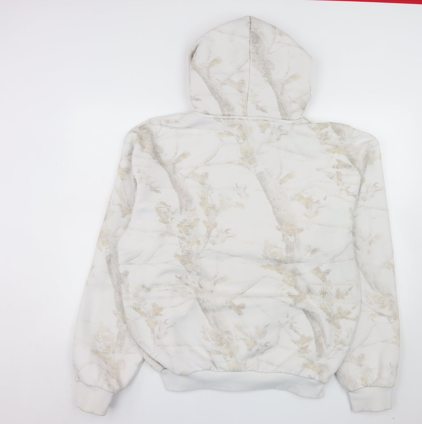 Comfrt Men's Beige Camouflage Pullover Hoodie Size M