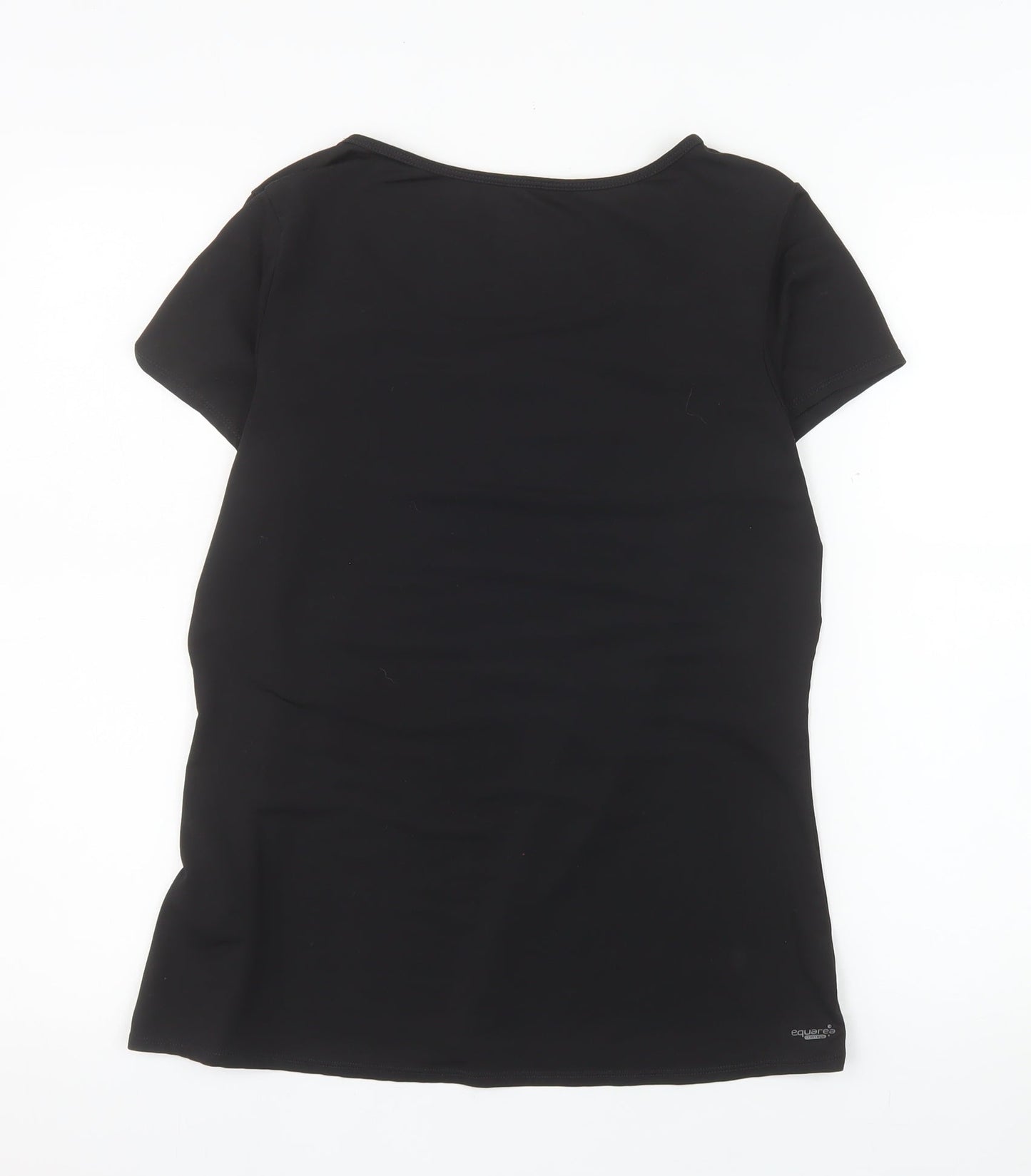 Domyos Womens Black Size 16 Athletic Moisture Wicking T-Shirt