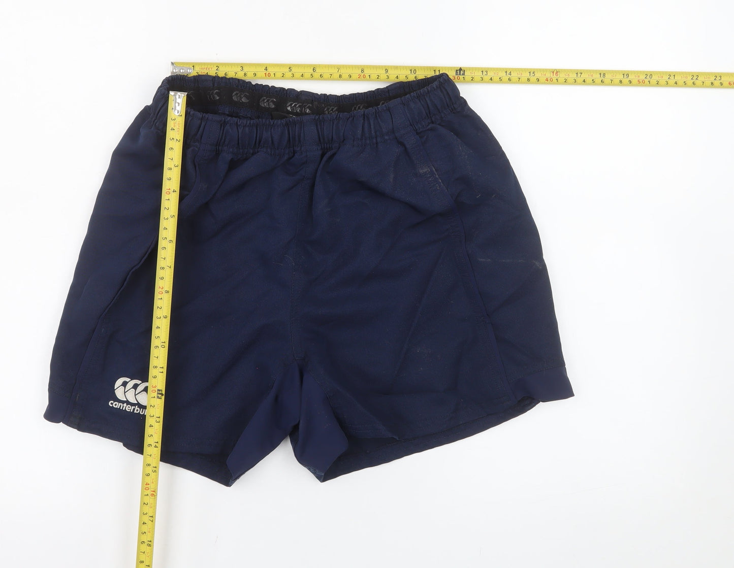Canterbury Men's Blue Athletic Rugby Shorts Size L Quick Dry