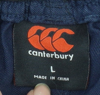 Canterbury Men's Blue Athletic Rugby Shorts Size L Quick Dry