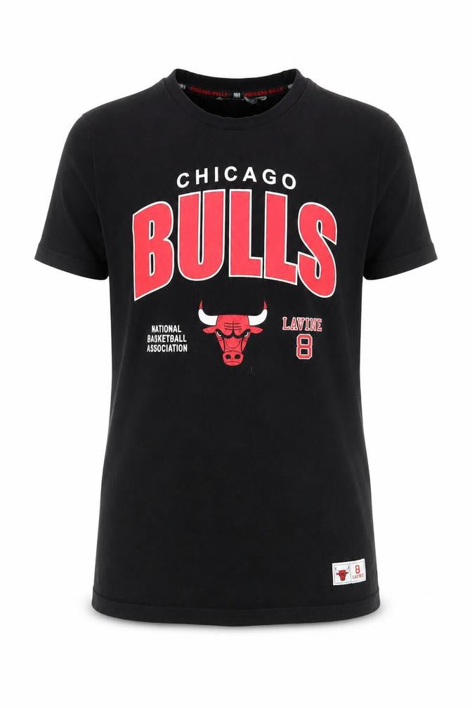 Primark Men's Black Chicago Bulls Lavine 8 Graphic T-Shirt XS