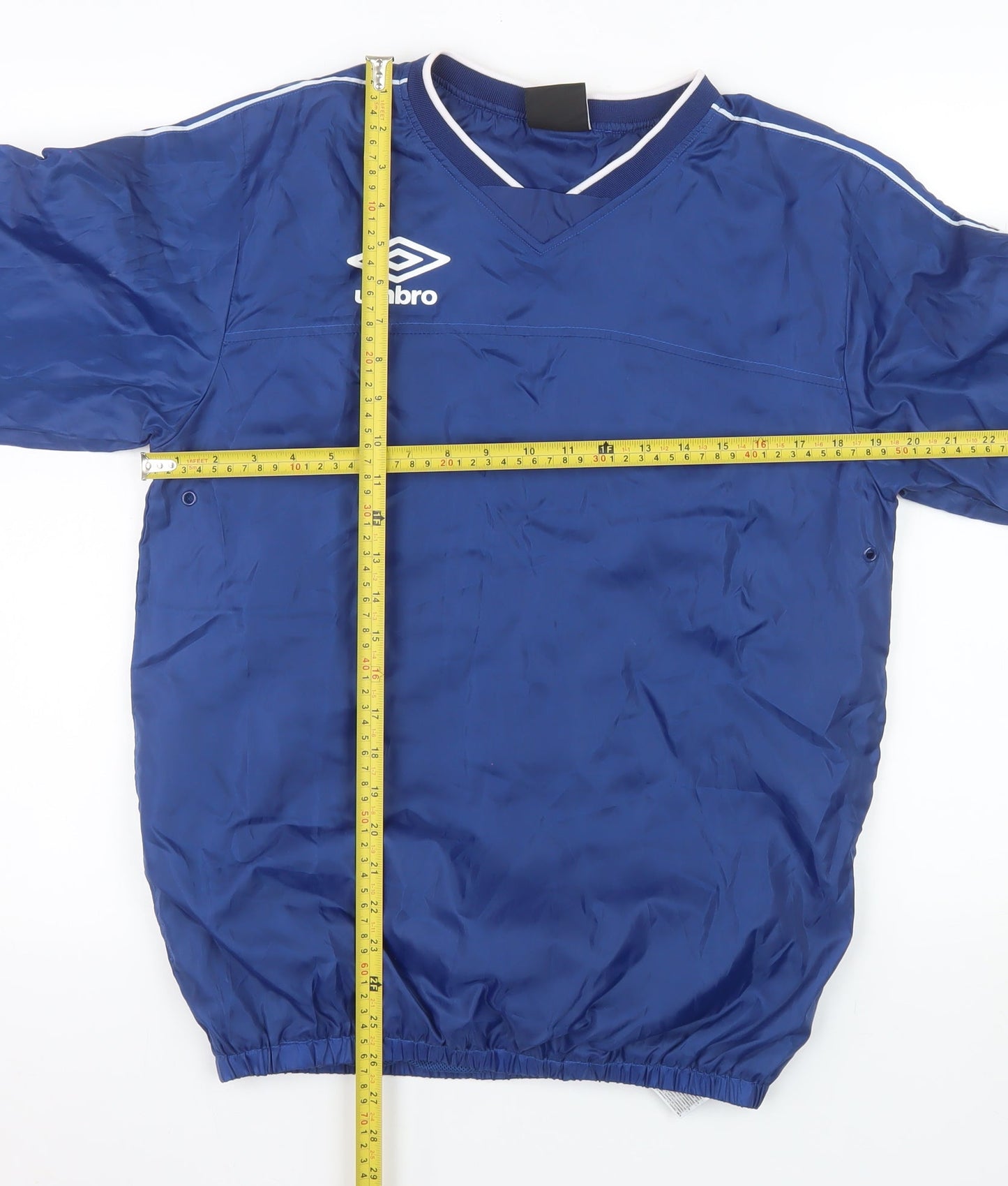 Umbro Men's Blue V-Neck Pullover Sports Sweatshirt Size S