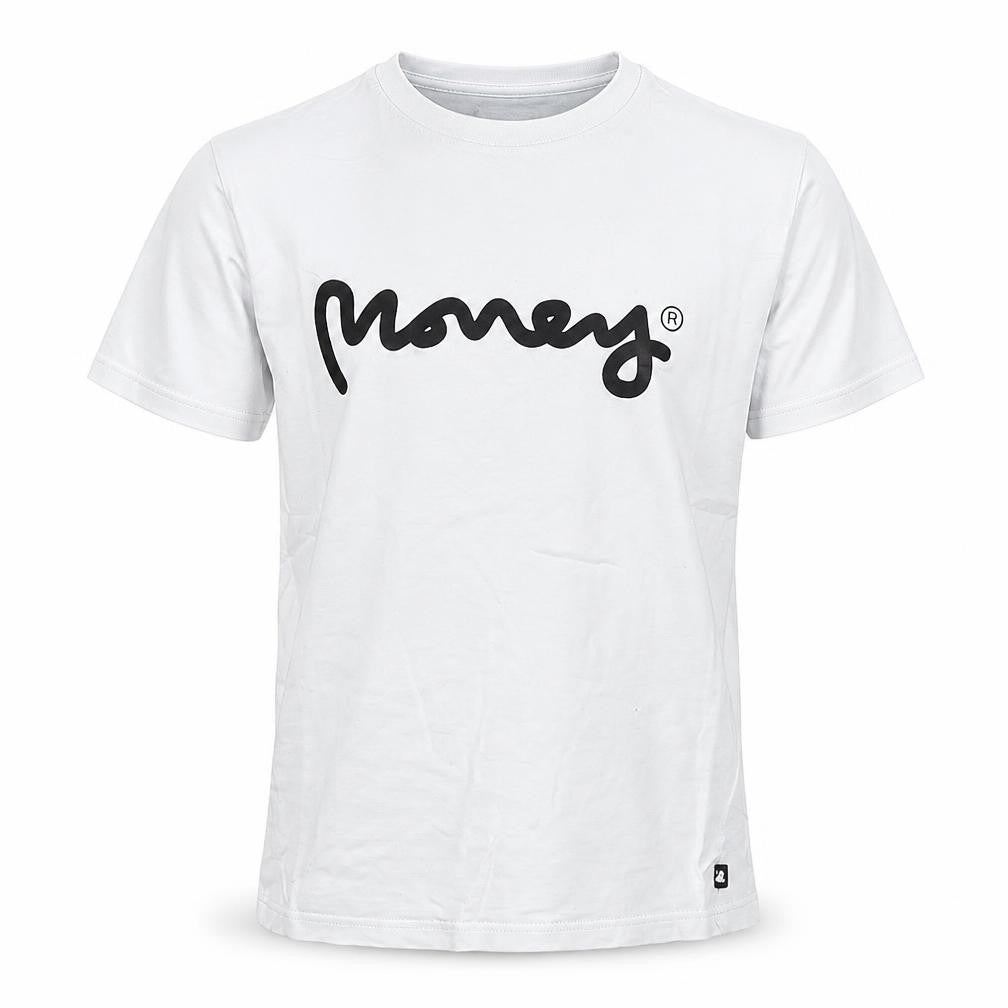 Money Boys White Logo T-Shirt 9-10 Years Short Sleeve Cotton