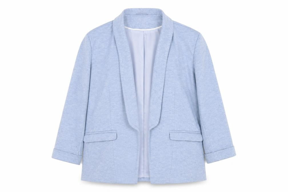 Miss Selfridge Women Blue UK 16 Classic Open Front Blazer Jacket