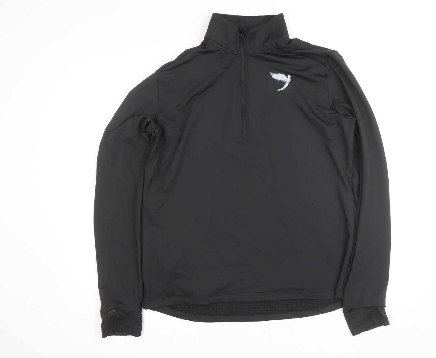 Fly Men's Black Medium 1/4 Zip Athletic Track Jacket