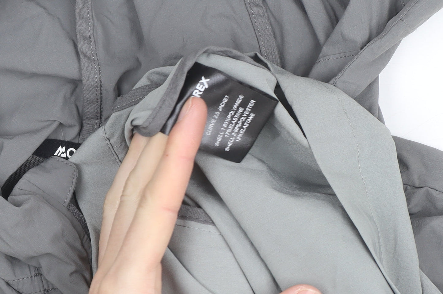 Montirex Men's Grey S Curve 2.0 Windbreaker Jacket