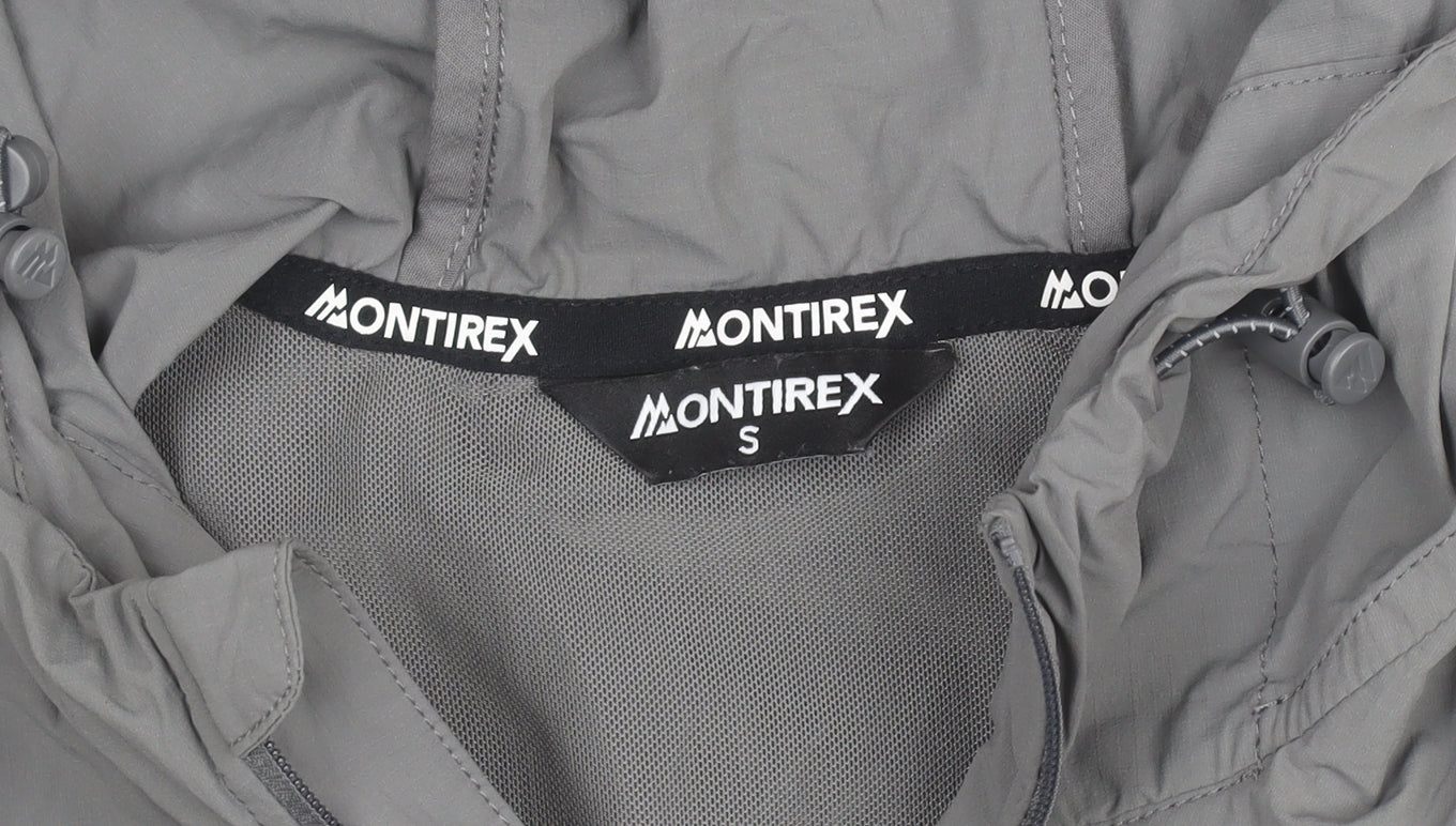 Montirex Men's Grey S Curve 2.0 Windbreaker Jacket