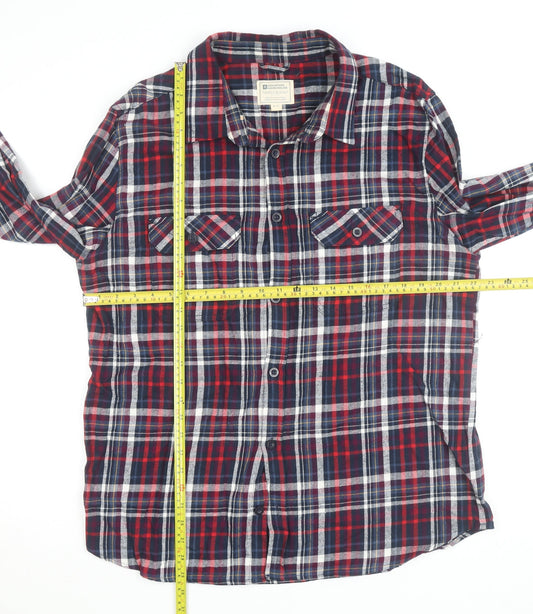 Mountain Warehouse Men's Multicoloured Flannel Plaid Button-Up Shirt XL