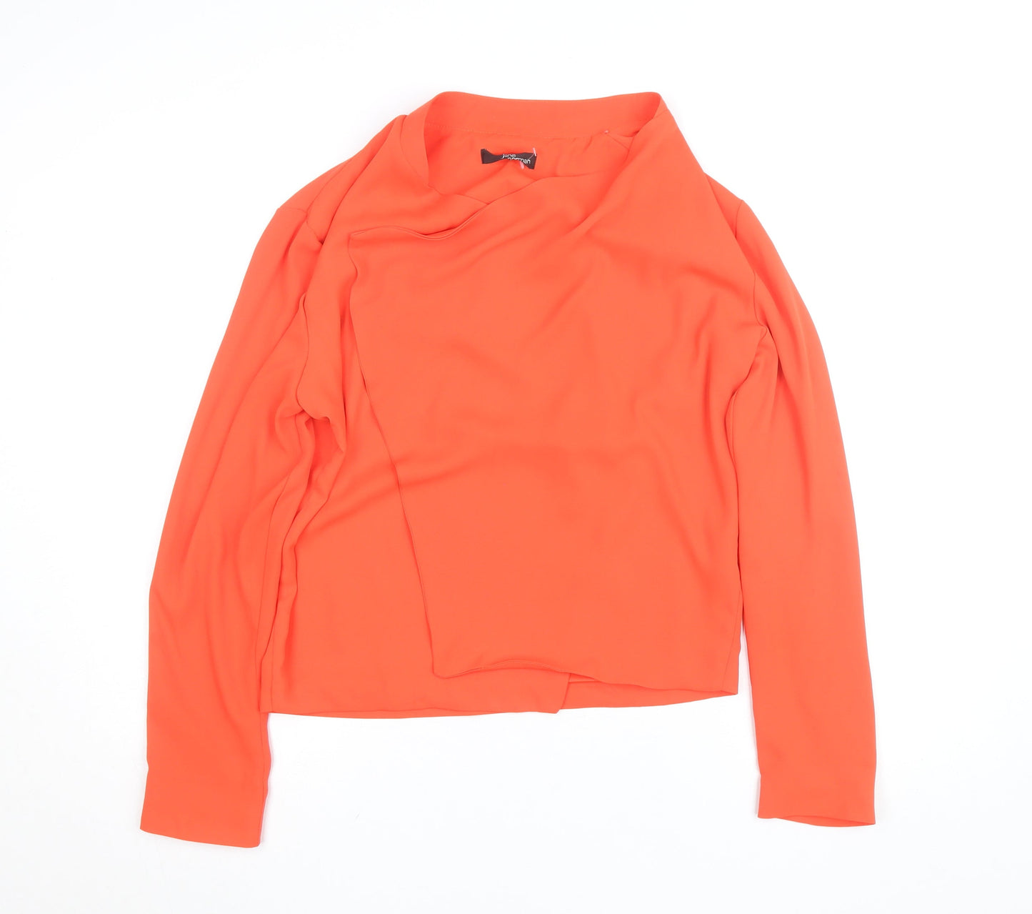Jacques Vert Women’s Orange Long Sleeve Cowl Neck Blouse Size 12