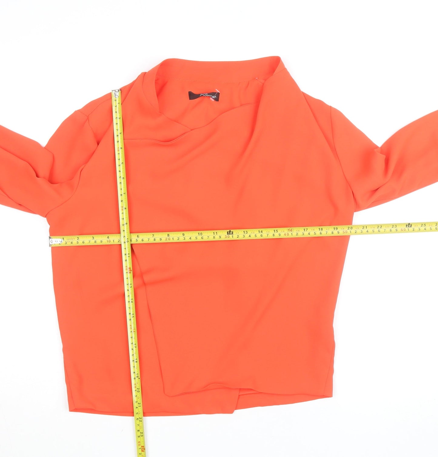 Jacques Vert Women’s Orange Long Sleeve Cowl Neck Blouse Size 12