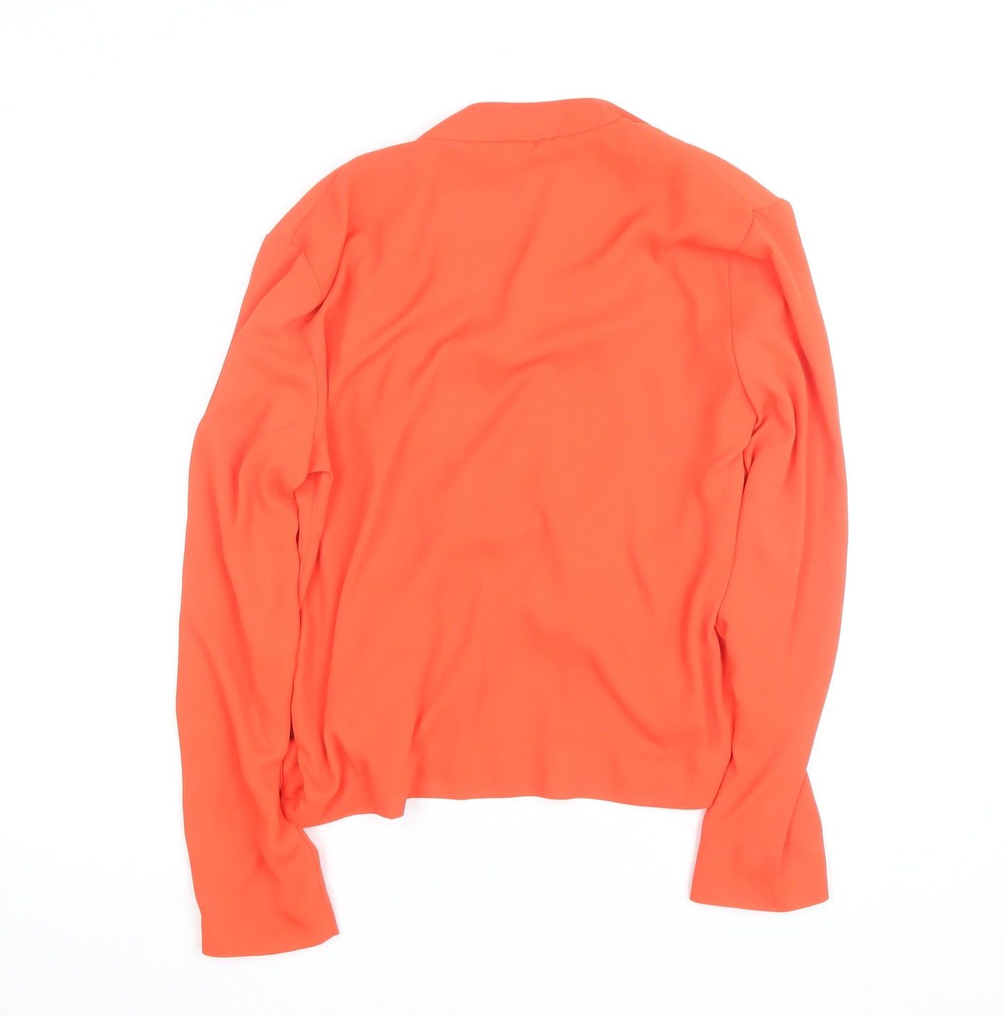 Jacques Vert Women’s Orange Long Sleeve Cowl Neck Blouse Size 12
