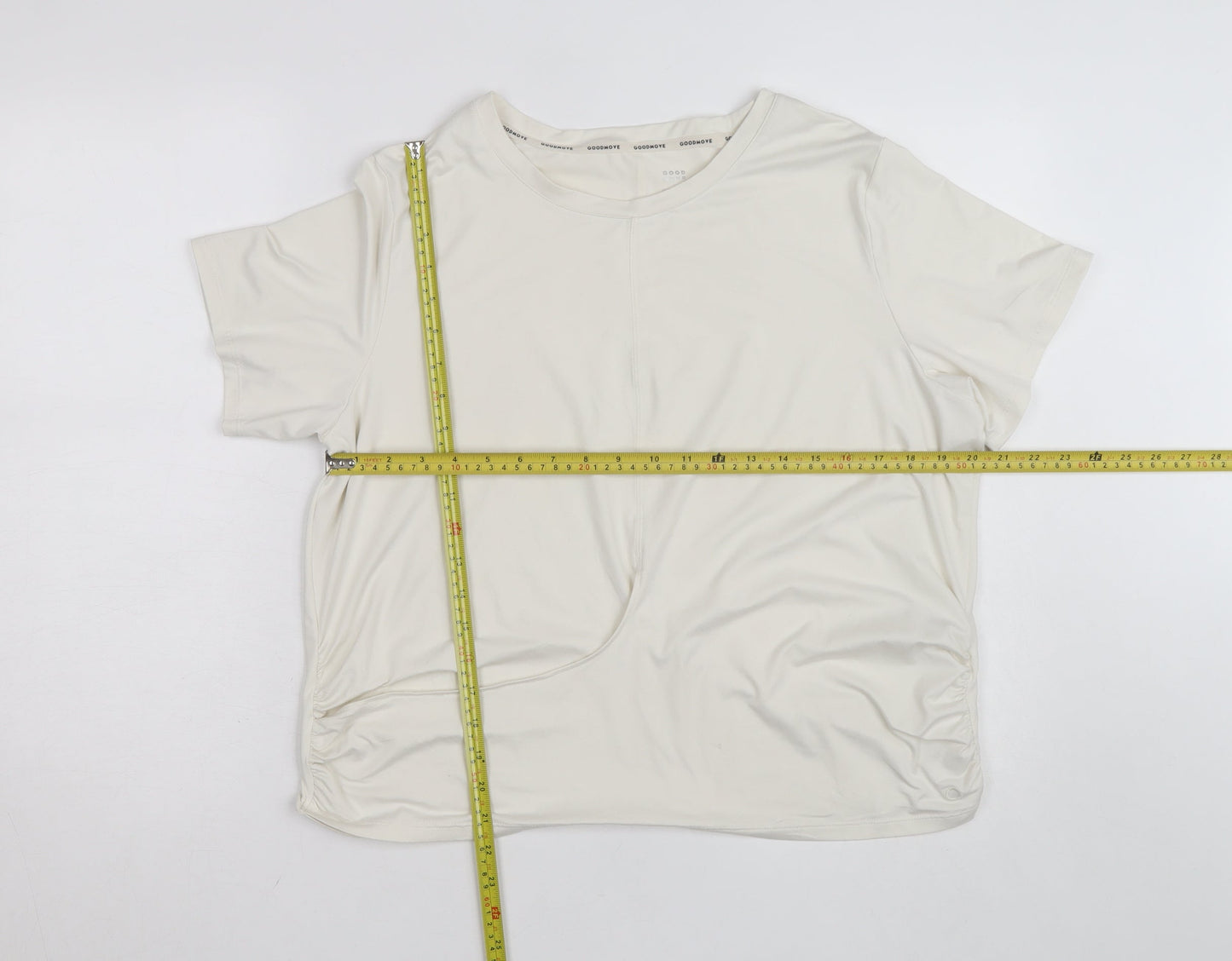 Marks and Spencer Goodmove Women's Ivory Active T-Shirt Size 20