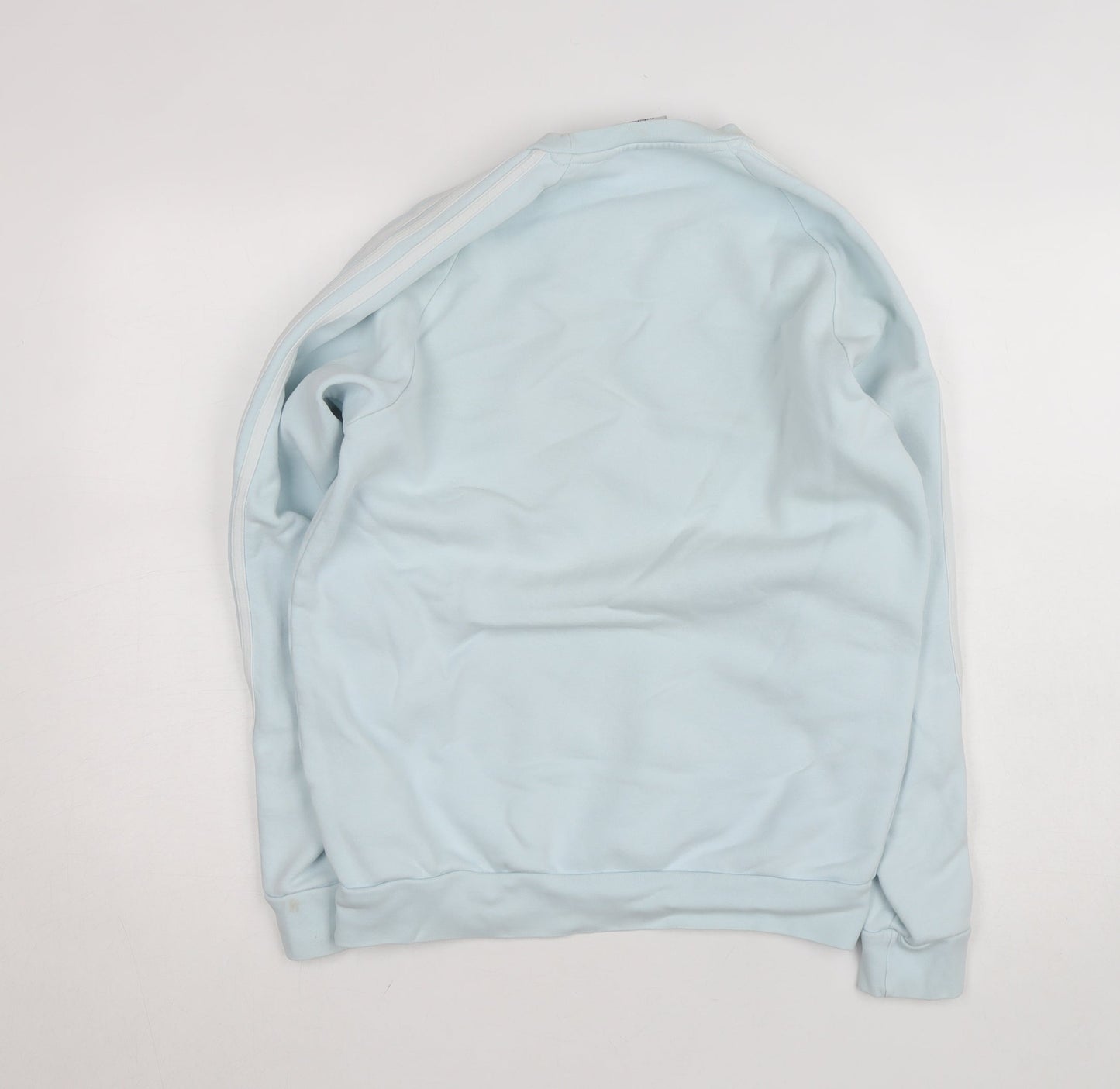 Adidas Women’s Light Blue Sweatshirt Small Crew Neck Pullover Cotton Blend