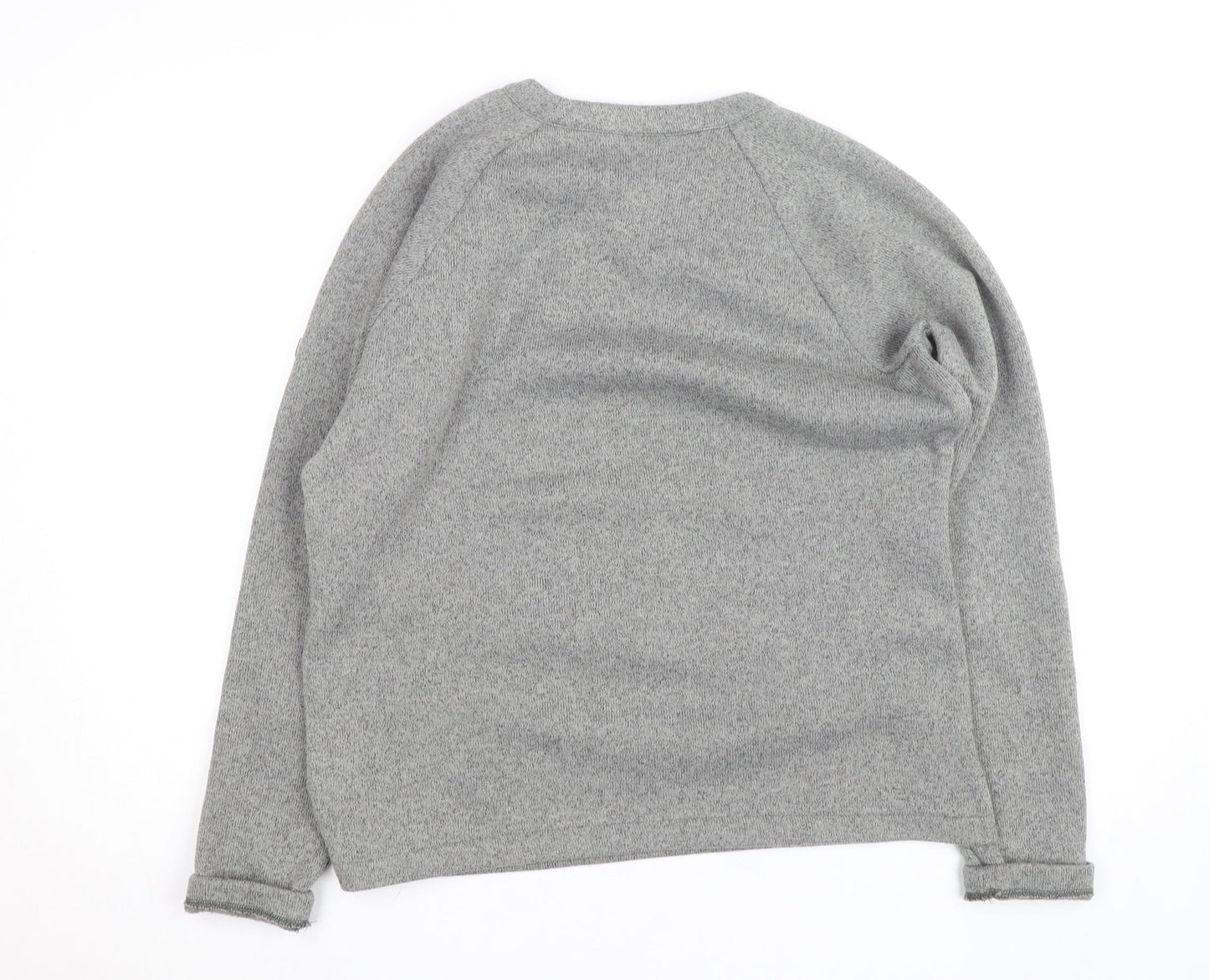 Craghoppers Men's Grey Button Neck Fleece Jumper Size L