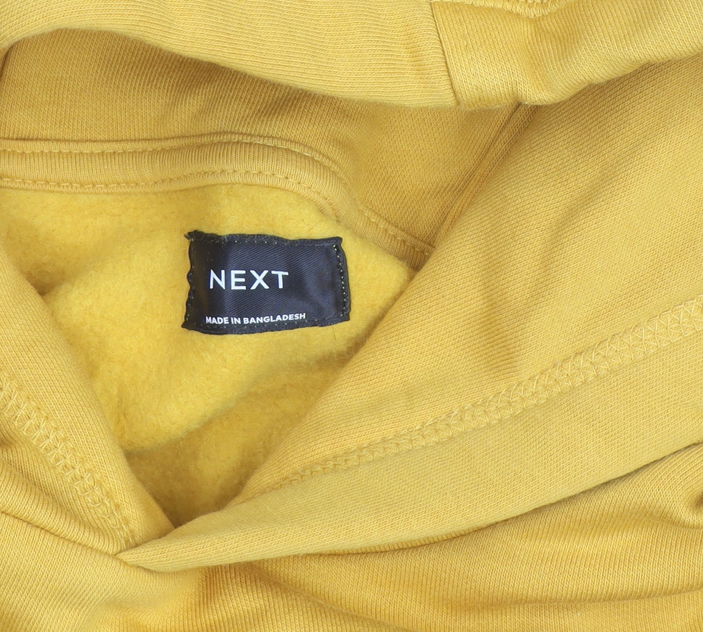 Next Boys Yellow Pullover Hoodie 12 Years Cotton Blend Sweatshirt