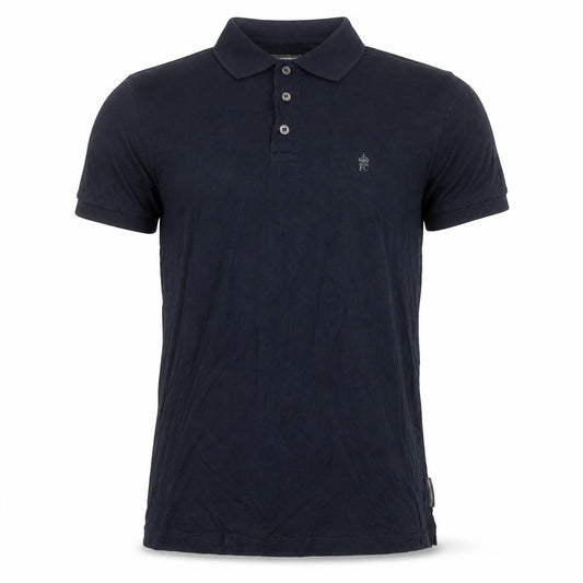 French Connection Men's Black Cotton Polo Shirt Size S