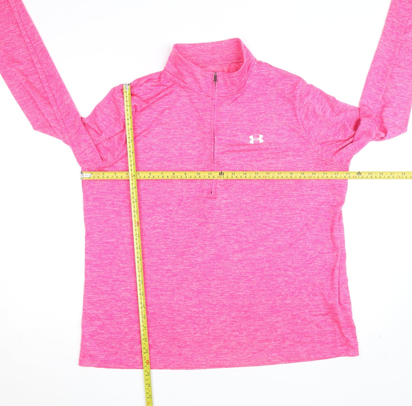 Under Armour Womens Pink 2XL 1/4 Zip Lightweight Track Jacket