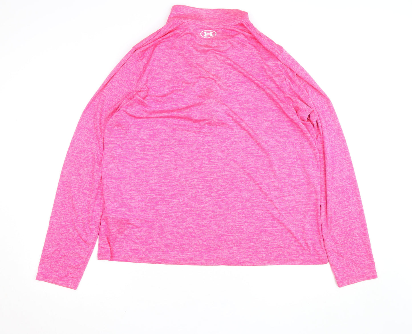 Under Armour Womens Pink 2XL 1/4 Zip Lightweight Track Jacket