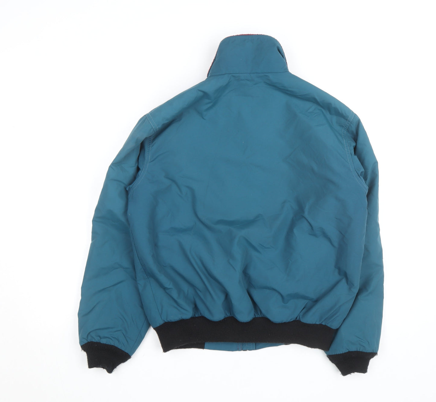 L.L.Bean Womens Blue Warm-Up Nylon Fleece-Lined Windproof Jacket Size S