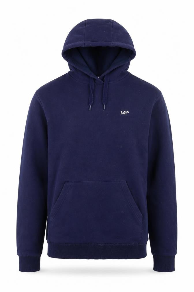 Myprotein Mens Blue Pullover Hoodie Size S Regular Fit Fleece Sweatshirt