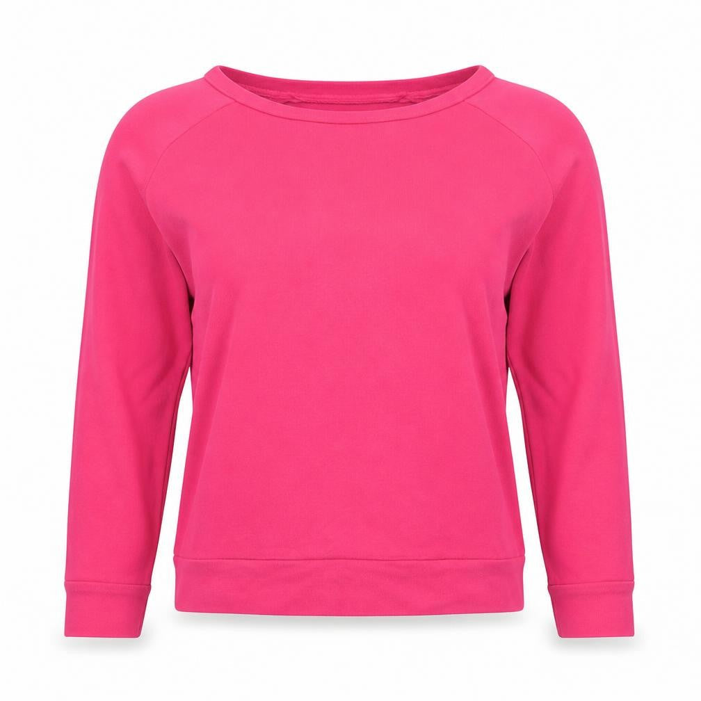 Hush Womens Pink Long Sleeve Cotton Basic T-Shirt Size S