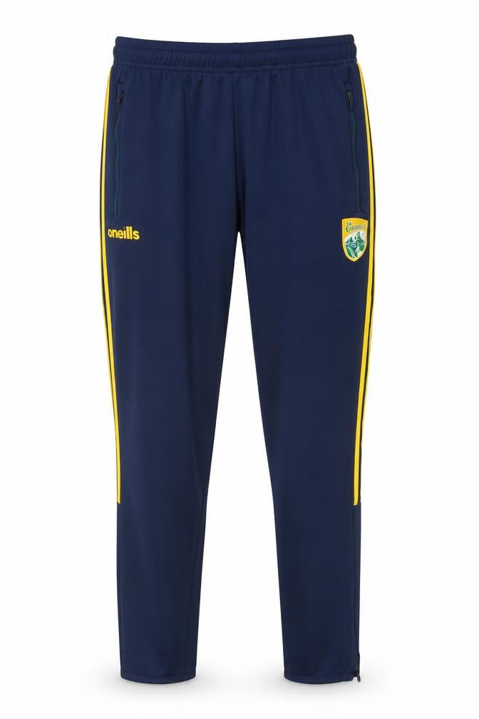O'Neill Men's Navy Jogger Trousers Medium Polyester Blend Yellow Stripe