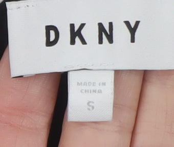 DKNY Women's Black High Neck Racerback Tank Top Size S