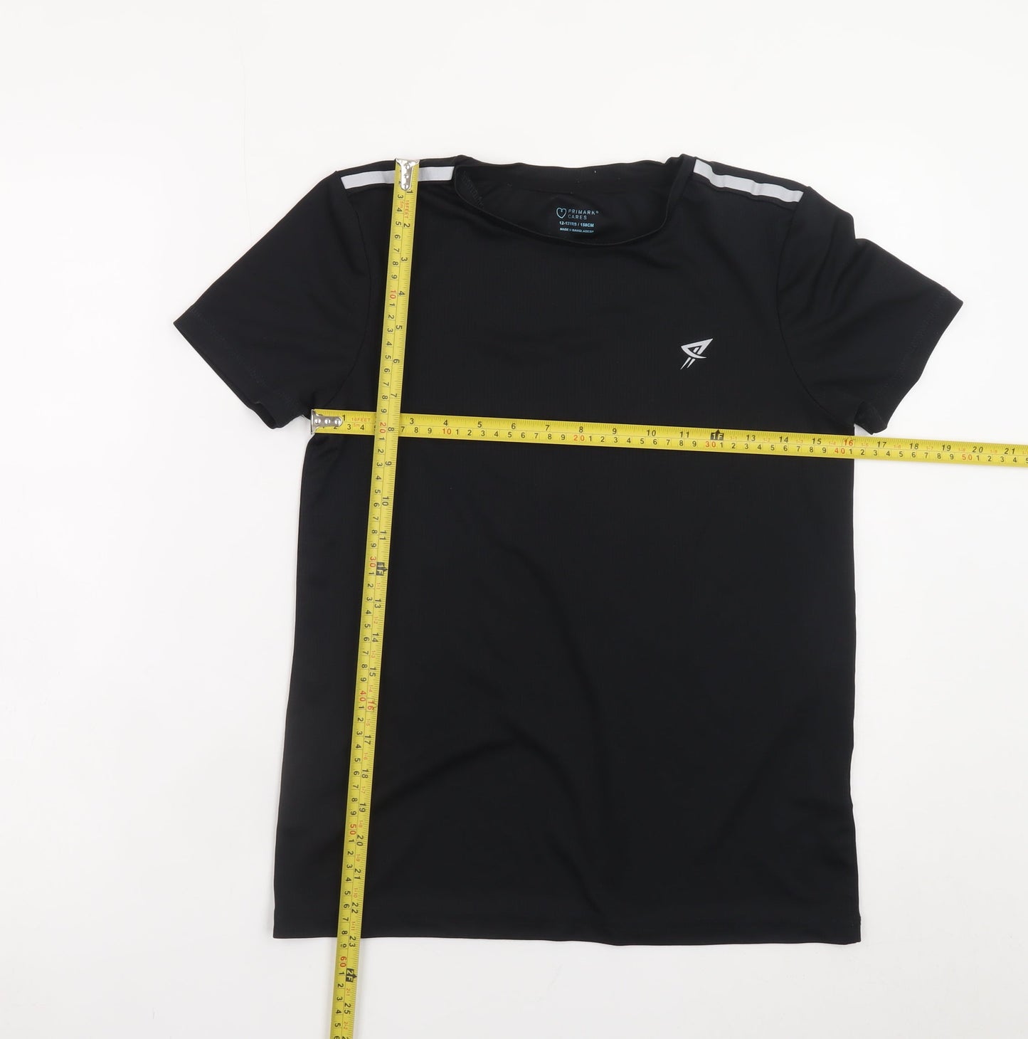 Primark Teens Black Short Sleeve Active T-Shirt 158cm
