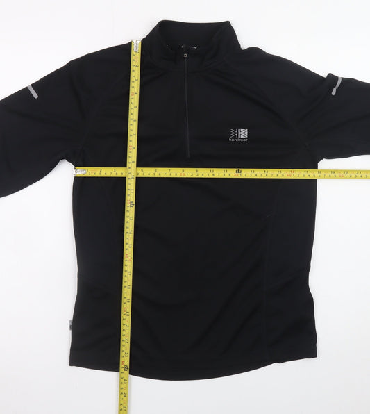 Karrimor Men's Black Small Running 1/2 Zip Track Jacket