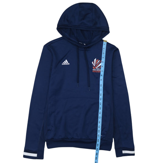 Adidas Women's Navy Great Britain Hockey Hoodie Size S Pullover Climalite