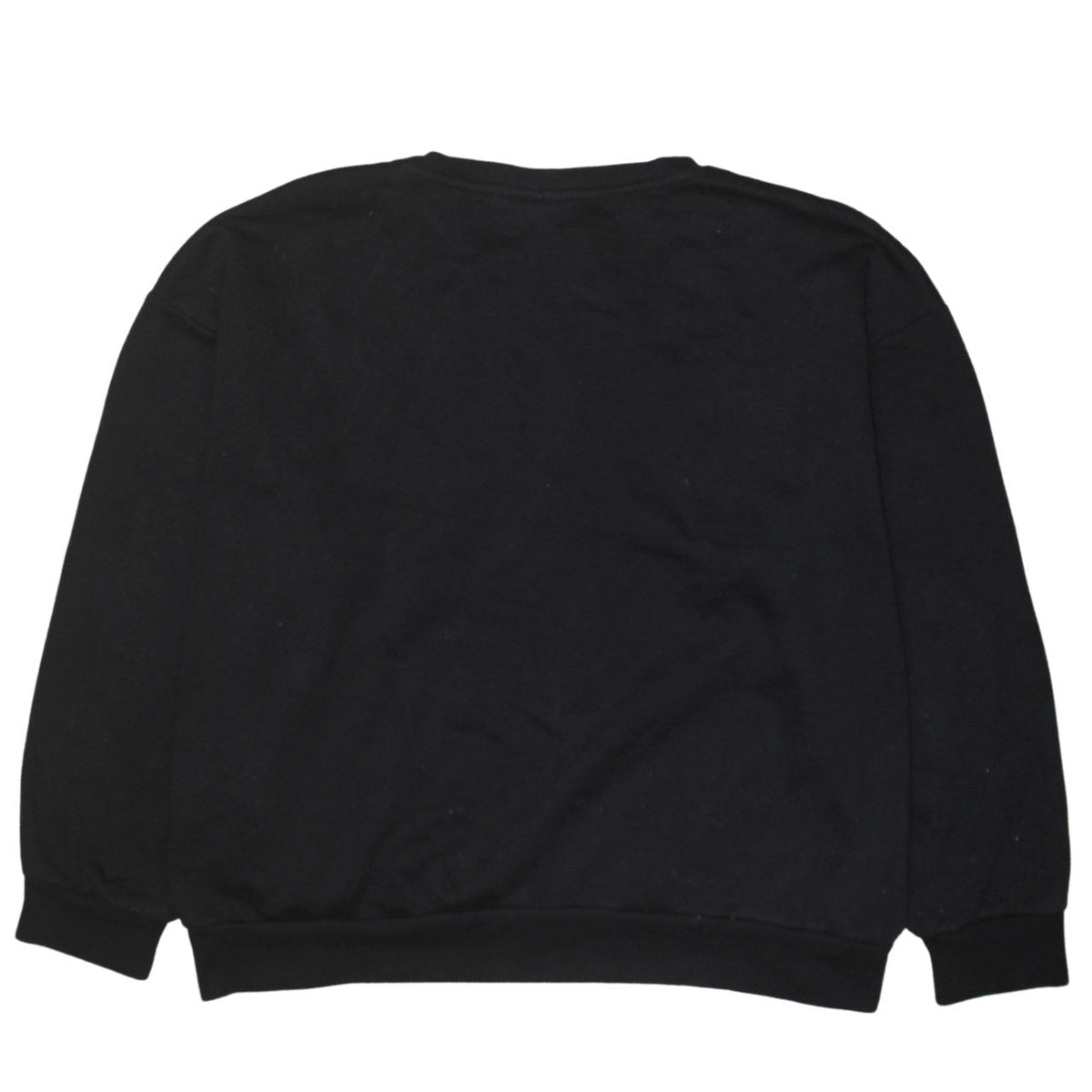 Brand and care label for Disney Women Black XL Sweatshirt Pluto Mickey Donald Goofy Graphic Pullover