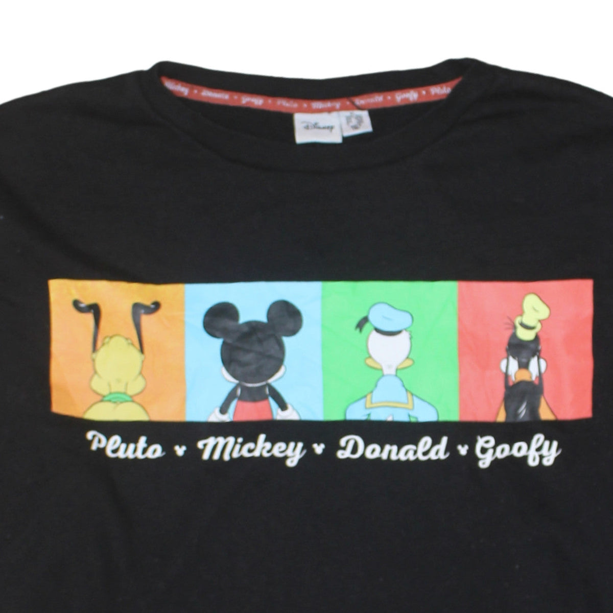 Additional view of Disney Women Black XL Sweatshirt Pluto Mickey Donald Goofy Graphic Pullover