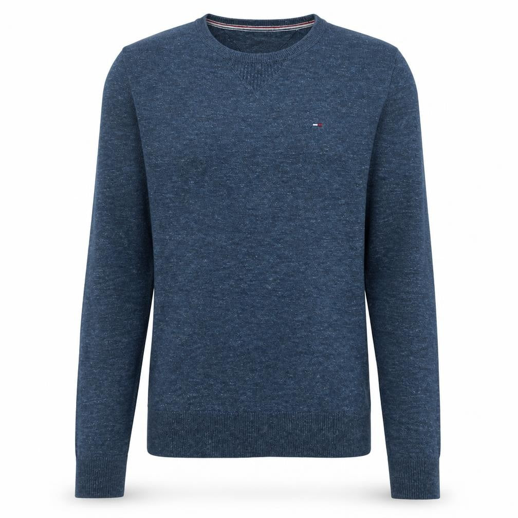 Hilfiger Denim Men's Blue Knit Crew Neck Pullover Sweatshirt M